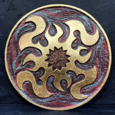 Декоративна тарілка "Вогонь Творіння" d30 розпис