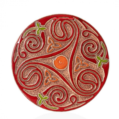 Декоративна тарілка-диск "Триглав" d24 глазур