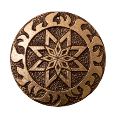 Плакетка "Алатир Гармонія" в золотому покритті