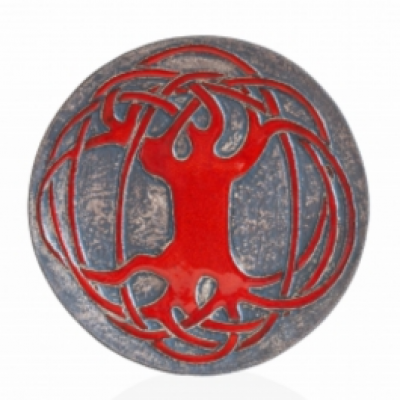 Декоративна тарілка "Дерево Всемир'я" d30 глазур