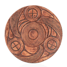 Декоративна тарілка "Народження світів" d30 ангоб