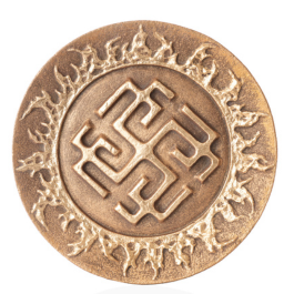 Декоративна тарілка "Родимич" d30 золото