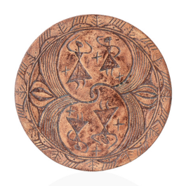 Декоративна тарілка "Танок богинь" d30 ангоб