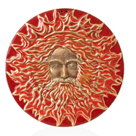 Керамічне панно "Cварог" глазур-золото