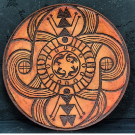 Декоративна тарілка "Титан Пуруша" d30 розпис