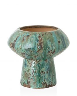 Керамічна ваза "Луна 5" глазур-рельєф