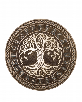 Диск рунічне дерево d41 золото