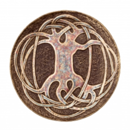 Декоративна тарілка "Дерево Всемир'я" d30 глазур